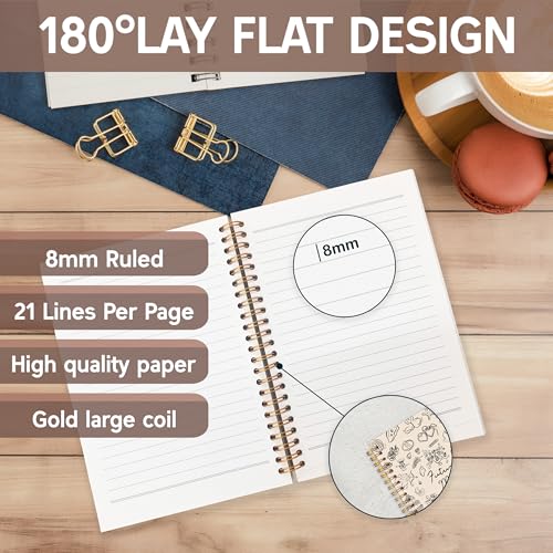 KAOWT Wedding Spiral Notebook, Wedding Engagement Journal Notebook, Future Mrs Notebooks Engagement Bride Office Supplies Gifts for Women, 5.5x8.3 Inch - color: wedding