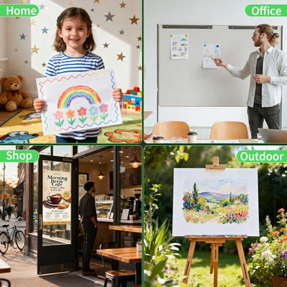 100Pcs White Poster Board 22"X28", 250 GSM Thickness Poster Paper, Glossy& Matte Side Large Posterboard, Poster Board Bulk For School Arts Crafts,Project Presentations,Drawing,Office,Displays,Signs - size: 22"x28"--100Pcs