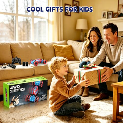 Remote Control Car - RC Drift Car Gesture Sensing Toy Boy Age 6-8-12 Gifts - color: Red