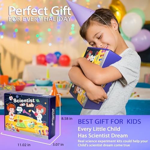 Kids Science Kit STEM Toys - Science Kits for Kids Age 6-8-12, 70 Science Lab Experiments Educational Games, 60+ PCS Science Toys, Christmas, Birthday Gift for 6-12 Year Old Boys Girls