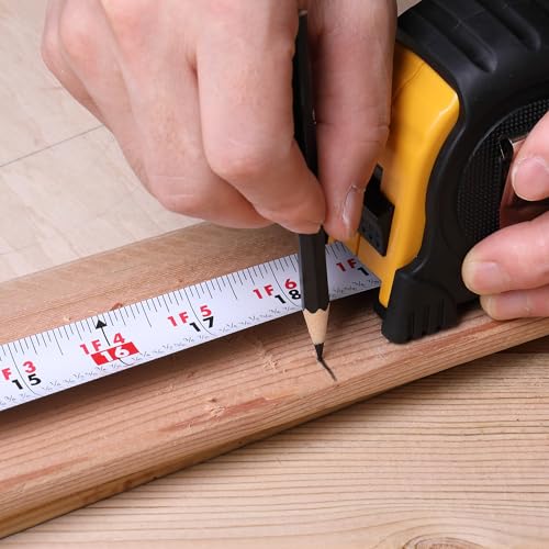 Mr. Pen- Retractable Tape Measure 25 ft, Easy Read - color: Yellow Double Sided, size: 1 pcs