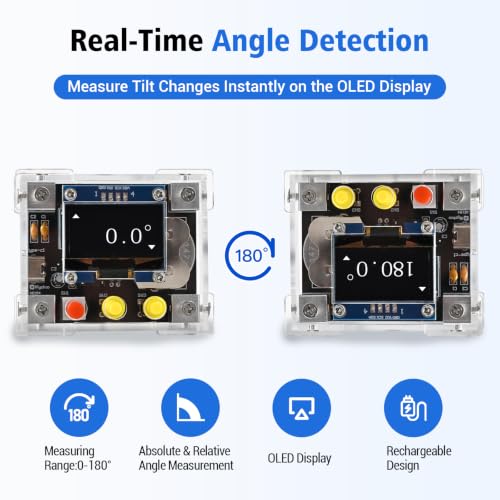 DIY Electronic Level Soldering Project Kit with 1.3" OLED Display