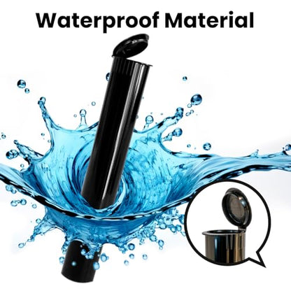 Pop Top Tubes 116mm Black 1000 Ct.