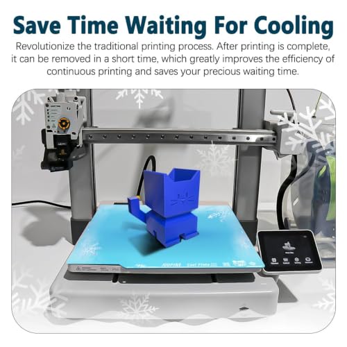 OMG Cool Plate for Bambu Lab X2D/P2S/P1S/P1P/A1/X1/X1C, 257x257mm Thicker Magnetic Bamboo Build Plate with Supertack Smooth Surface, Low-Temperature 3D Printer Bed Plate for PLA PETG Printing - size: 257x257mm for P1S/P2S/X1/A1