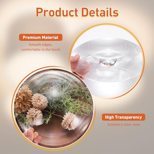 PATIKIL Acrylic Fresnel Lens, 200mm Dia, 100mm Focal Length, Transparent - size: 200mm Dia, Focal Length 100mm