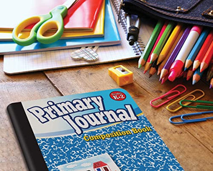Better Office Products Primary Journal, Hardcover, Primary Composition Book Notebook - Grades K-2, 100 Sheet, One Subject, 9.75" x 7.5", Blue Cover-6 Pack - style: 6 pack