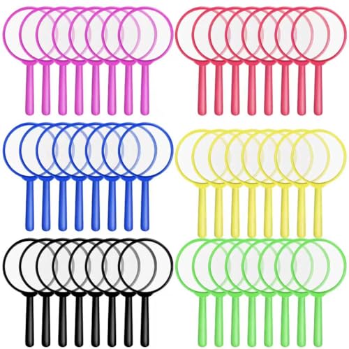 48Pcs Colorful Kids Magnifying Glasses, Mini Hand Lens - size: 48pcs