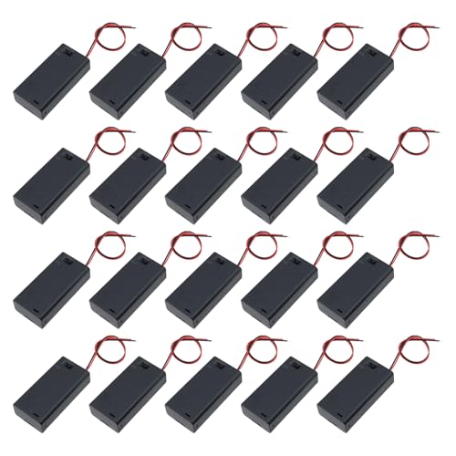 Semetall 2×1.5V AA Battery Holder - size: 2 X 1.5V AA- 20 PCS