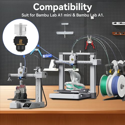 Upgrade A1/ A1 Mini/ A2L Quick-Swap Hotend 0.4mm Stainless Steel Nozzle - size: 0.4mm Stainless Steel Nozzle