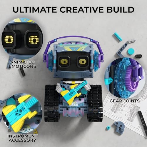 Robot Building Kit, 3-in-1 Programmable Robot Kit, 519 Pieces