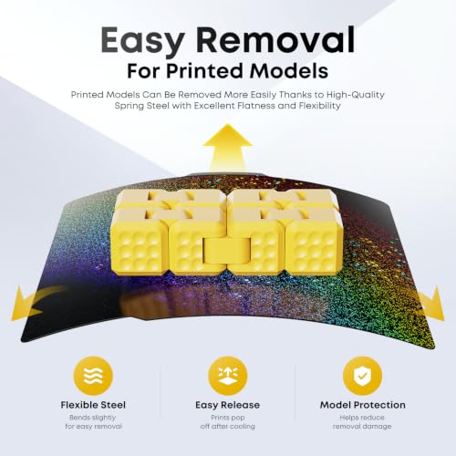3D Printer Build Plate for Bambu Lab A1/X2D/P2S/X1C/X1E/P1P/P1S, 257x257mm