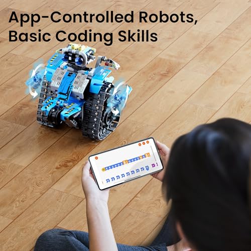 Sillbird Building Robot Kit with Remote Control STEM Gift for Boys Age 8-12 - color: 2-blue