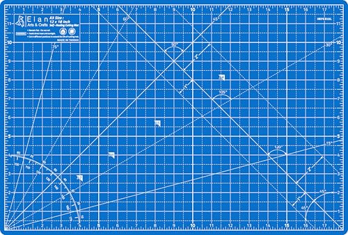 Elan Cutting Mat A3 Blue, Self Healing Cutting Mat 12x18 Inch, 5-Ply Craft Board Blue, Hobby Board for Crafts 12x18 Inch - style: 18 x 12"