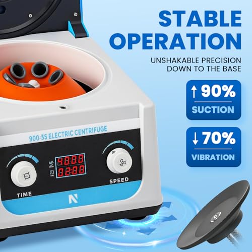 NEWTRY Centrifuge Machine, Electric Desktop Benchtop Lab Centrifuges