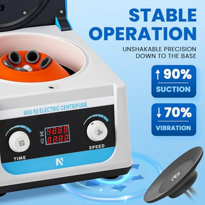 NEWTRY Centrifuge Machine, Electric Desktop Benchtop Lab Centrifuges