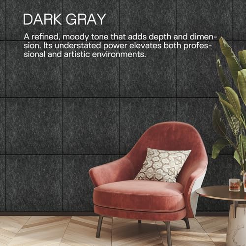 MaxGear Extra Large Bulletin Board 72" x 48", Dark Gray Felt Wall Tiles - color: Dark Gray, size: 72" x 48"