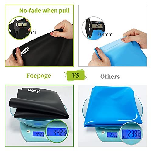 Foepoge 27.9”x20” Extra Large Silicone Sheet for Crafts Resin, Nonstick - color: Black, size: 27.9" x 20"