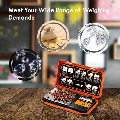 Precision Pocket Scale, 200gx0.01g Jewelry gram Scale - color: Orange