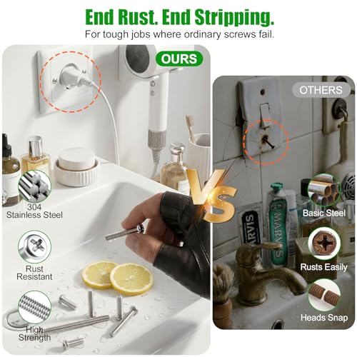 108 Pcs #8-32 Phillips Pan Head Machine Screws Kit, 304 SS - size: SS 108Pcs #8-32（1/4" to 2" ） Pan