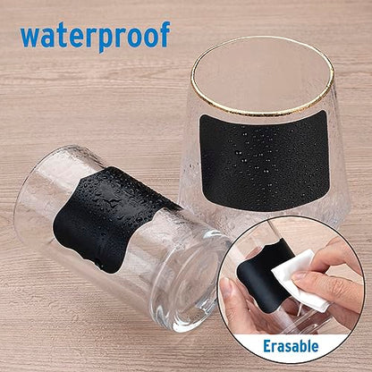 180 pcs Chalkboard Labels Stickers Waterproof Blackboard Reusable - color: Rectangular-180 Pcs