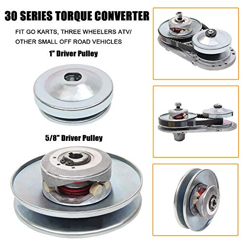 Torque Converter Go Kart Clutch Set 1" For 10T 40/41 and 12T 35 Chain for Manco Comet TAV2 (30 Series) - size: 1" 10T 40/41 and 12T 35 Chain