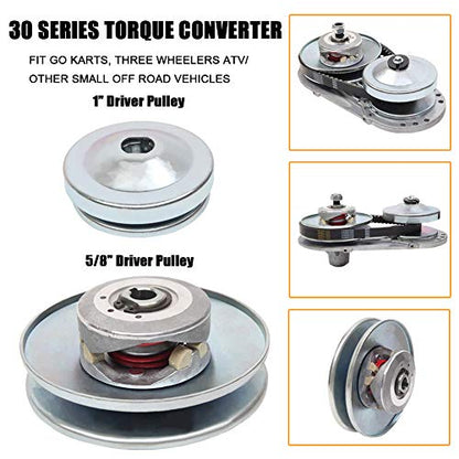 Torque Converter Go Kart Clutch Set 1" For 10T 40/41 and 12T 35 Chain for Manco Comet TAV2 (30 Series) - size: 1" 10T 40/41 and 12T 35 Chain