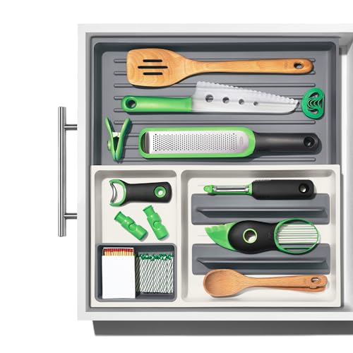 OXO Good Grips Drawer, Large Expandable Kitchen Tool Organizer - size: Large Expandable (Pack of 1), style: Kitchen Tool Organizer