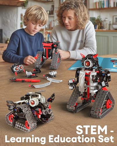 Opmind 5-in-1 STEM RC Robot Building Kit - 443PCS, Gift for Boys Ages 8-13