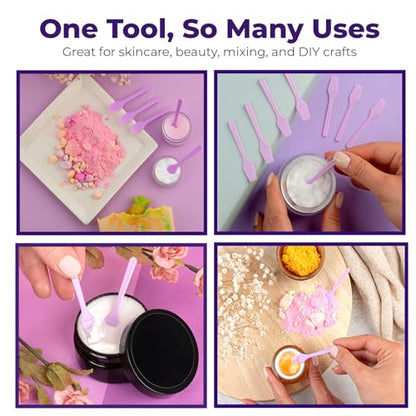 Kopperko Mini Beauty Spatula, 2.5 Inch, 500 Pack, Purple - color: Purple, size: 500 Spatulas