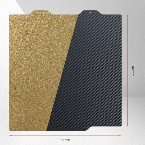 Textured PEI & Smooth PET (Carbon Fiber Pattern) Heat Bed Plate Flexible Print Bed Compatible with Bambu Lab A1 mini - color: PEI & PET (Carbon Fiber Pattern), size: 184mm A1 mini