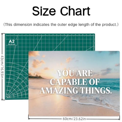 23" x 17" Self Healing PVC Cutting Mat, A2-Pink or Green - color: A2-Pink-Green