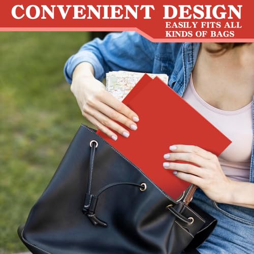 VZCPYTPM 50 Pack Red Folders with Pockets,2 Pocket File Folders - color: Red