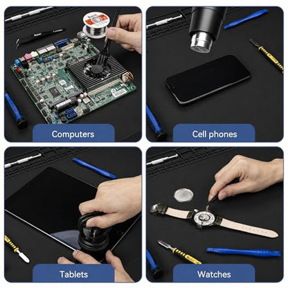 Kaisi Extra Large Soldering Mat, 932°F Heat Resistant Silicone Solder Mat - color: Black, size: 27.6" x 15.7"