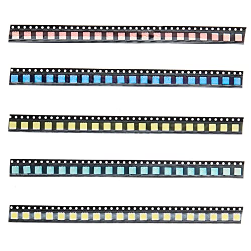 100pcs 5 Types Colors 5050 SMD LED Diode Lights Chips Kits. - style: 5050