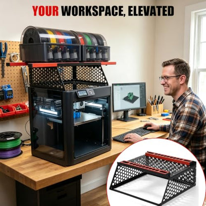 AMS Stand Riser Fit for Lab P1S/P1P/X1C/X1E 3D Printers for 2 AMS/AMS 2 Pro