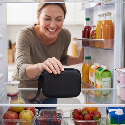 Lystaii 24 Slots 1-3ml Vial Organizer Case Oxford Fridge Protector Holder
