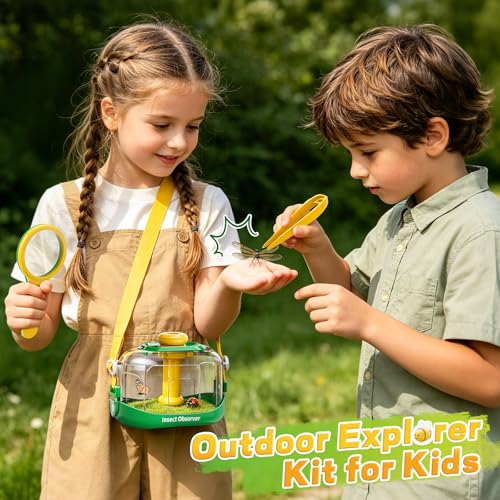 Kids Bug Catcher Kit Outdoor Explorer Set Educational Nature Toy Ages 3-12 - size: 378-2