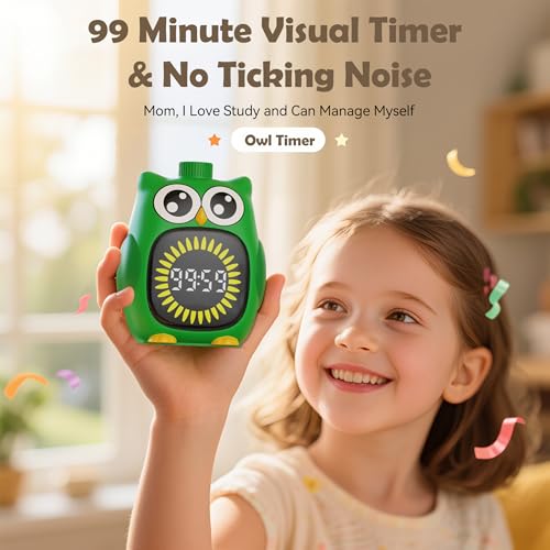 Doli Yearning Visual Timer for Kids, 99 Minute Countdown Timer Green - color: Green