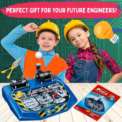 Playz Electronic Circuit Board Kit with Playz Advanced Electronic Circuit Board STEM Kits for Kids