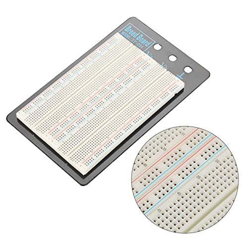 Solderless Breadboard, Premium ABS Aluminum Base 1660 Tie Points Circuit Test Board for Electronics Prototyping DIY Projects Students Engineers