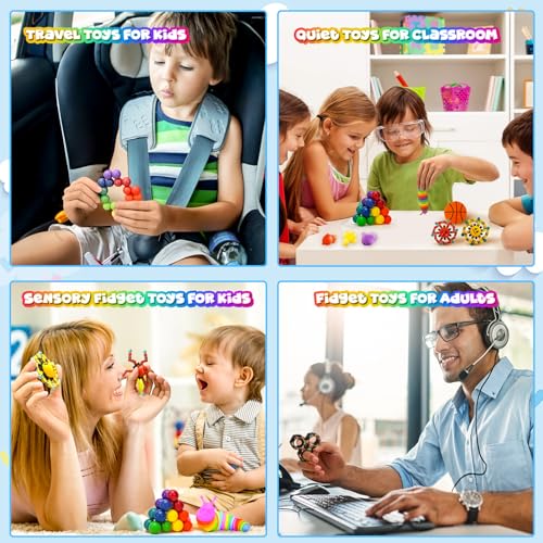 15Pack Fidget Toys Bulk for Adult Kids Age 5-7, 8-12, Figette Classroom Must Have Back to School Gifts for Students Treasure Prize Box Sensory Autism Travel Must Have ADHD Autistic Stress Anxiety - style: 15pc