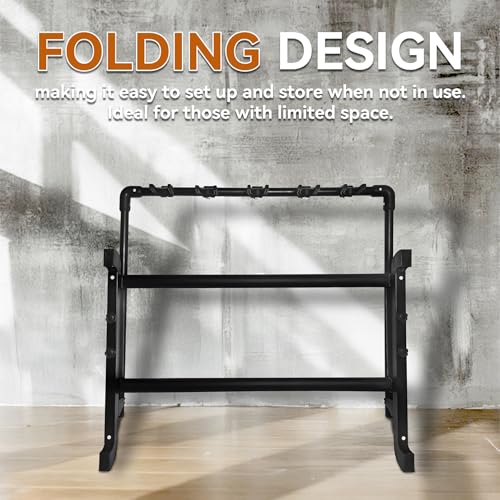 AZOR 3 Multi Guitar Stand Rack with Wheels, Foldable Guitar Holder - size: 3 Holder with Wheels
