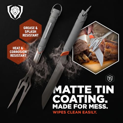 Dalstrong BBQ Knife & Fork Set - 16" Grill Knife & 18" Meat Fork - size: Carving Set