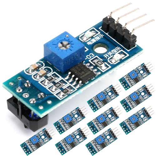 10pcs TCRT5000 Infrared Reflective Sensor Module, Obstacle Avoidance Line Tracking for Arduino DIY Projects
