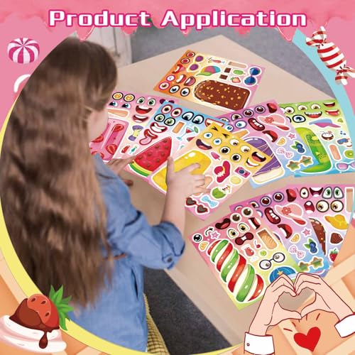 Make Your Own Ice Cream Stickers, Make a Face Sticker - style: Ice Cream
