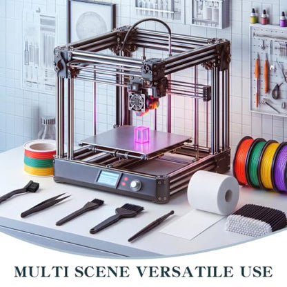 8 Pcs 3D Printer Rails and Screws Cleaning Set Brushes Swabs Wipes