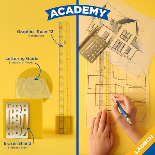 ALVIN Academy Drafting, Drawing and Design Launch Kit | 10 Pieces | Class Tools for Geometry, Architecture and Engineering Students | - Model DDKL1 - style: Launch Kit