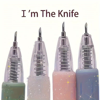 6PCS Pen Style Craft Knife Set – Precision Paper Cutter Hobby Knife for Scrapbooking DIY Crafts Scrapbook Cutting Tool (6PCS Random Color) - color: 6pcs Random Color