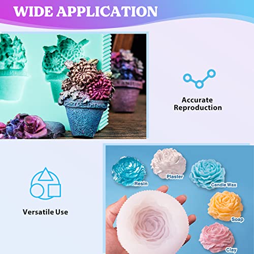 LET'S RESIN 8oz Silicone Mold Making Kit, Fast Cure Liquid Silicone Rubber - size: 8oz