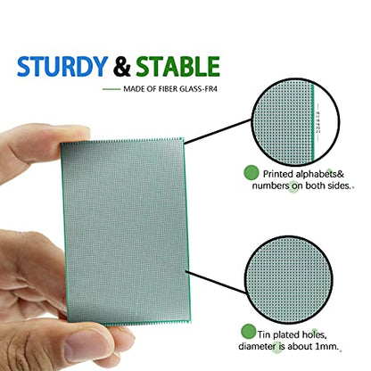 Double Sided PCB Board,D DZRCOXI Large PCB Circuit Board Protoboard 20Pcs 20X30CM for DIY Soldering Electronic Projects Compatible with Arduino Kits (20X30CM-20Pcs) - style: 20X30CM-20Pcs